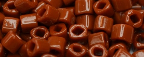 (image for) TOHO 1.5mm Cube Shape Seed Beads-Terra Cotta Opaque * 100 Gram Bag