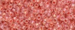 (image for) TOHO Size 11/o Round Seed Bead-Salmon Lined Crystal Rainbow. 11T779-250