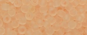 (image for) TOHO Size 15/o Round Seed Bead-Light Pink Transparent Matte. 15T11F-100