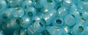 (image for) TOHO 11/o Round Seed Bead-Aqua Opal Silver Lined PermaFinish. 11TPF2117-250