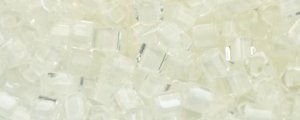 TOHO 1.5mm Cube Shape Seed Beads-White Lined Crystal (image for) TOHO 1.5mm Cube Shape Seed Beads-White Lined Crystal