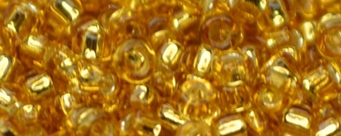 (image for) TOHO Size 15/o Round Seed Bead-Topaz Silver Lined. 15T22B-100