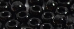 (image for) TOHO 6/o Round Seed Bead-Jet Black Opaque. 6T49-100