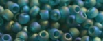 (image for) TOHO Size 11/o Round Seed Bead-Blue Zircon Transparent Rainbow Matte. 11T167BDF-250