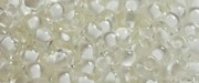 (image for) TOHO 11/o Round Seed Bead-White Lined Crystal Transparent. 11T981-250