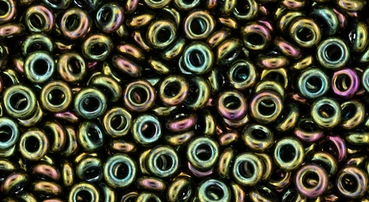 (image for) TOHO 8/o Demi Round, Olivine Iris Higher Metallic, color # 8TD-508-50