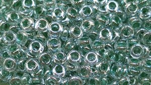 (image for) TOHO 11/o Round Seed Bead-Emerald Lined Crystal Luster. 11T1070-100