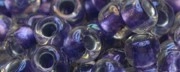 (image for) TOHO 6/o Round Seed Bead-Purple Lined Crystal. 6T265-250