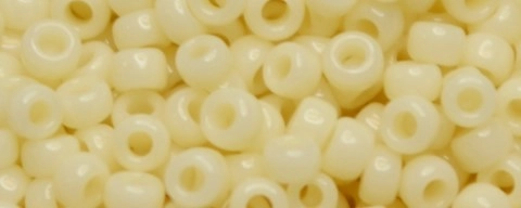 (image for) TOHO Size 15/o Round Seed Bead-Cream Opaque. 15T51-100