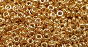TOHO 11/o Demi Precision Round Seed Bead. Gold Galvanized PermaFinish, color #11TD-PF557-50 (image for) TOHO 11/o Demi Precision Round Seed Bead. Gold Galvanized PermaFinish, color #11TD-PF557-50