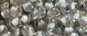 (image for) TOHO Size 11/o Round Seed Bead-Grey Lined Crystal Rainbow. 11T261-250