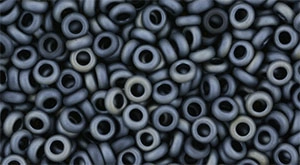 (image for) TOHO 11/o Demi Precision Round Seed Bead, Blue-Grey Metallic Matte, color # 11TD-612-50