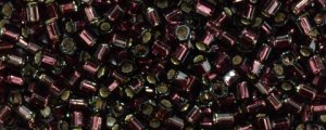 (image for) TOHO Size 8/o Hexagon Shape Seed Bead-Dark Amethyst Silver Lined * 100 Gram Bag