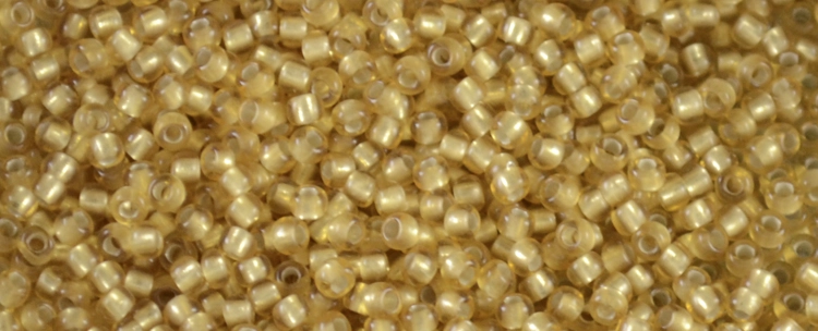 (image for) TOHO Size 11/o Round Seed Bead-Topaz Silver Lined Matte. 11T22BF-250