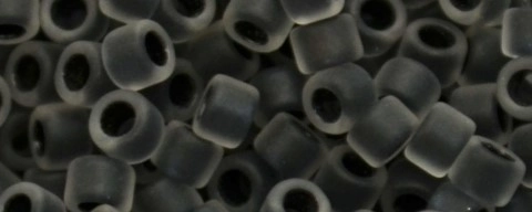 (image for) TOHO Size 8/o Round Seed Bead-Black Lined Crystal Matte. 8T344FM-100