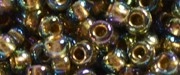 (image for) TOHO 11/o Round Seed Bead-Bronze Lined Black Diamond Rainbow. 11T999-250