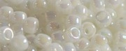 (image for) TOHO 11/o Round Seed Bead-White Opaque Rainbow. 11T401-250
