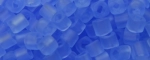 (image for) TOHO 2mm Cube Shape Seed Beads-Light Sapphire Transparent Matte