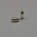 (image for) Silver Plate-5x2.5mm Smooth Oval Spacer Beads