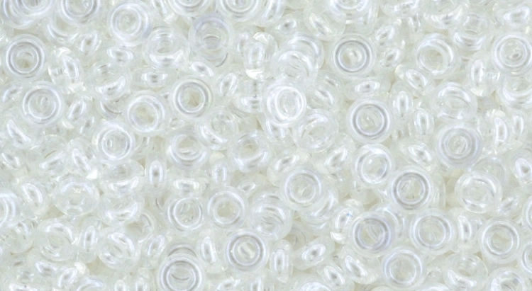 (image for) TOHO 11/o Demi Precision Round Seed Bead, Crystal Transparent Luster, color # 11TD-101-50