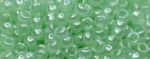 (image for) TOHO Size 15/o Round Seed Bead-Light Green Ceylon Pearl #15T144-100