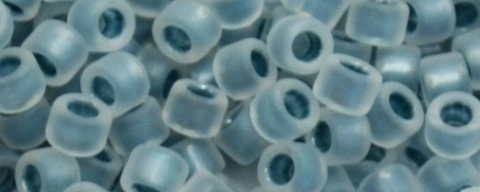 (image for) TOHO Aiko-Blue Topaz Lined Crystal Rainbow Matte TB-773FM-50