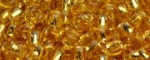 (image for) TOHO Size 11/o Round Seed Bead-Topaz Silver Lined. 11T22B-250