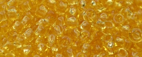 (image for) TOHO Size 15/o Round Seed Bead-Light Topaz Transparent. 15T2-100