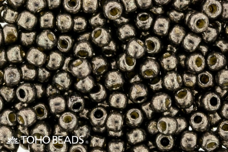 (image for) TOHO Size 11/o Round Seed Bead-Pyrite PermaFinish. 11TPF595-100