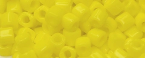 (image for) TOHO 2mm Cube Shape Seed Beads-Yellow Opaque * 100 Gram Bag