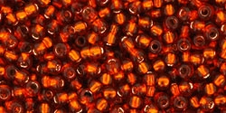 (image for) TOHO 11/o Round Seed Bead-Burnt Orange Silver Lined #11T2208-250