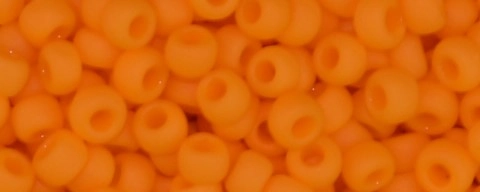 (image for) TOHO Size 11/o Round Seed Bead-Light Orange Matte Opaque. 11T42DF-250