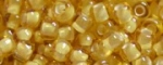 (image for) TOHO 11/o Round Seed Bead-Beige Lined Light Topaz Transparent. 11T948-250