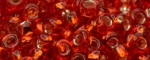(image for) TOHO Size 15/o Round Seed Bead-Ruby Silver Lined. 15T25B-100