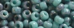 (image for) TOHO 11/o Round Seed Bead-Turquoise / Purple Marbled Opaque. 11T1206-100