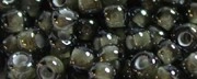 (image for) TOHO Size 11/o Round Seed Bead-White Lined Black Diamond Transparent. 11T371-250