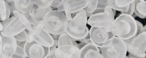 (image for) Plastic Earring Clutch - 4mm Bell Shape - 2,000 Pieces