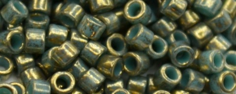 (image for) TOHO Aiko-Teal 24k Gilded Marbled Opaque TB-1703-50