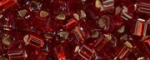 (image for) TOHO Size 11/o Triangle Shape Seed Bead-Garnet Silver Lined * 250 Gram Bag