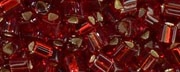 (image for) TOHO Size 11/o Triangle Shape Seed Bead-Garnet Silver Lined * 250 Gram Bag