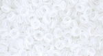 (image for) TOHO 11/o Demi Precision Round Seed Bead, Crystal Transparent Matte, color # 11TD-1F-50