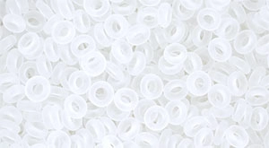 (image for) TOHO 11/o Demi Precision Round Seed Bead, Crystal Transparent Matte, color # 11TD-1F-50