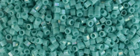 (image for) TOHO Aiko Hexagon-Turquoise Opaque Rainbow TBC-413-50