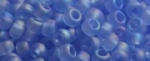 (image for) TOHO Size 15/o Round Seed Bead-Light Sapphire Transparent Rainbow Matte. 15T168F-100