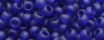 (image for) TOHO Size 11/o Round Seed Bead-Dark Cobalt Blue Transparent Matte. 11T8DF-250