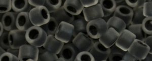 (image for) TOHO Size 8/o Round Seed Bead-Black Lined Crystal Matte. 8T344FM-250