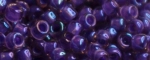 (image for) TOHO Size 15/o Round Seed Bead-Purple Lined Amethyst Transparent. 15T928-100