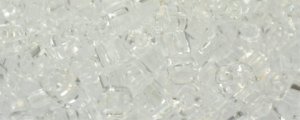 TOHO 2mm Cube Shape Seed Beads-Crystal Transparent * 100 Gram Bag (image for) TOHO 2mm Cube Shape Seed Beads-Crystal Transparent * 100 Gram Bag