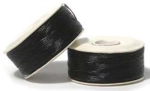 (image for) Nymo Size D-Black. Tube of Ten, 64 Yard Bobbins