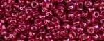 (image for) TOHO Size 15/o Round Seed Bead-Hot Pink Galvanized PermaFinish. 15TPF563-100
